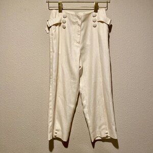 Philip Lim 3.1 Luxury High-Waisted Pants Cream Size 4 FishermanCore